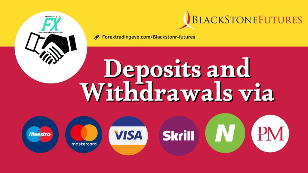 Blackstone Futures Deposits and Withdrawals