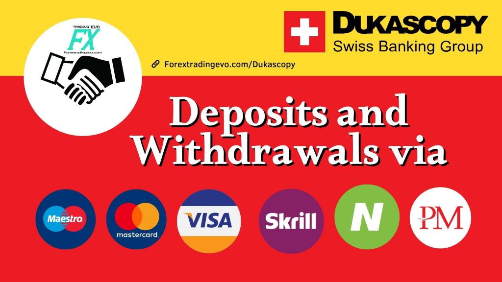 Dukascopy Deposits And Withdrawals