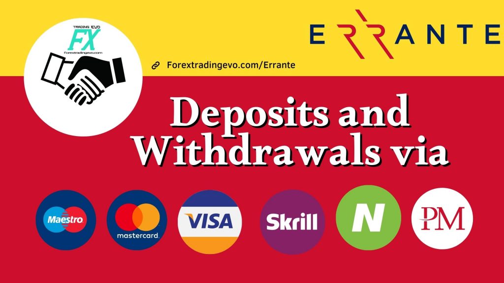 Errante Deposits And Withdrawals