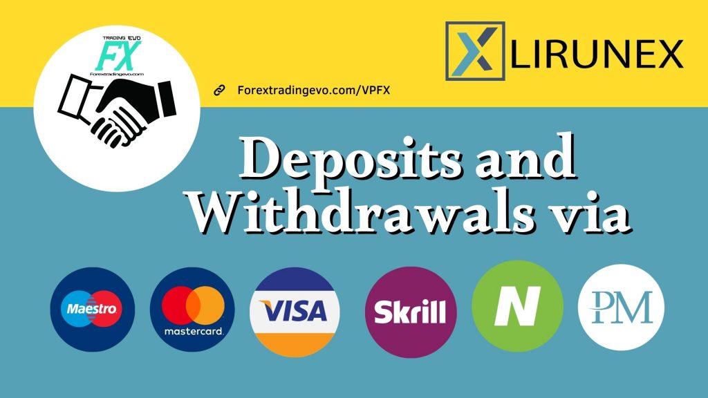Lirunex Deposits And Withdrawals