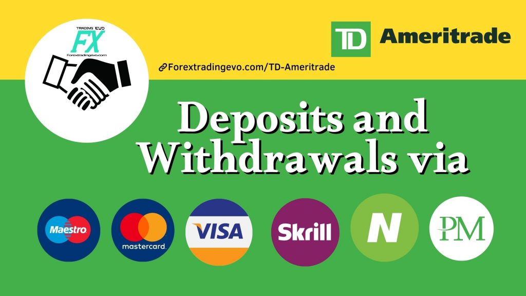 TD Ameritrade Deposits And Withdrawals