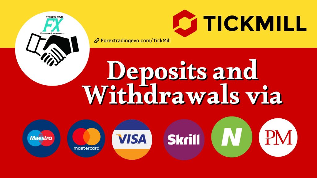 Tickmill Deposits and Withdrawals