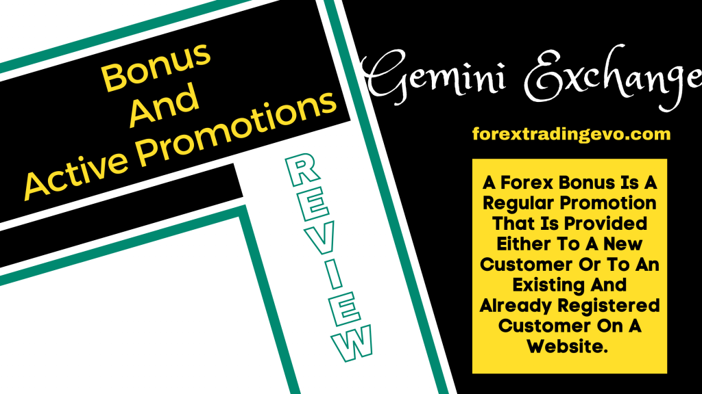 Gemini Exchange Bonus And Promotions